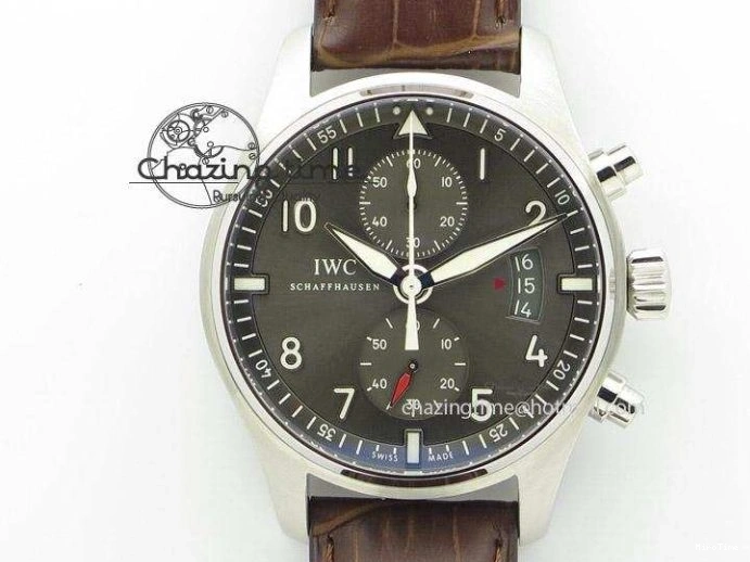 MIROTIME 0321 Lightweight Portugieser Chrono  42 IW390406 RG ZF 1:1 Best Edition White Dial on Brown Leather Strap A 7123
